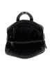 HIDE & STITCHES Leder-Rucksack in Schwarz - (B)27 x (H)29 x (T)9 cm