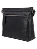 HIDE & STITCHES Leder-Umhängetasche in Schwarz - (B)28 x (H)22 x (T)8 cm