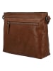 HIDE & STITCHES Leder-Umhängetasche in Hellbraun - (B)28 x (H)22 x (T)8 cm