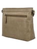 HIDE & STITCHES Leder-Umhängetasche in Beige - (B)28 x (H)22 x (T)8 cm