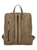 HIDE & STITCHES Leder-Rucksack in Beige - (B)27 x (H)29 x (T)9 cm