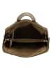 HIDE & STITCHES Leder-Rucksack in Beige - (B)27 x (H)29 x (T)9 cm