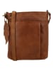 HIDE & STITCHES Leder-Umhängetasche in Hellbraun - (B)17 x (H)20 x (T)2 cm