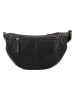 HIDE & STITCHES Leder-Umhängetasche in Schwarz - (B)29 x (H)18 x (T)10 cm