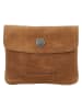 HIDE & STITCHES Leder-Schlüsseltasche "Earth" in Camel - (B)10 x (H)7 x (T)1 cm