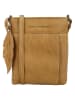HIDE & STITCHES Leder-Umhängetasche in Hellbraun - (B)22 x (H)24 x (T)3 cm
