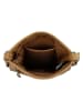 HIDE & STITCHES Leder-Umhängetasche in Hellbraun - (B)17 x (H)20 x (T)2 cm