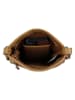 HIDE & STITCHES Leder-Umhängetasche in Hellbraun - (B)17 x (H)20 x (T)2 cm