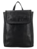 HIDE & STITCHES Leder-Rucksack "Inspired by Country" in Schwarz - (B)25 x (H)30 x (T)11 cm