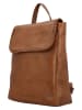 HIDE & STITCHES Skórzany plecak w kolorze jasnobrązowym - 25 x 30 x 11 cm