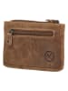 HIDE & STITCHES Leder-Schlüsseletui in Hellbraun - (B)11,5 x (H)7,5 x (T)1,5 cm