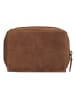 HIDE & STITCHES Leren portemonnee lichtbruin - (B)12,5 x (H)9 x (D)3,5 cm