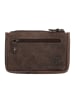 HIDE & STITCHES Leder-Schlüsseletui in Braun - (B)11,5 x (H)7,5 x (T)1,5 cm