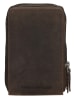HIDE & STITCHES Skórzana torebka w kolorze brązowym na telefon - 11 x 20 x 13 cm