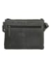 HIDE & STITCHES Leren schoudertas antraciet - (B)23 x (H)17 x (D)5 cm