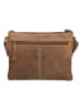 HIDE & STITCHES Leder-Umhängetasche in Hellbraun - (B)23 x (H)17 x (T)5 cm