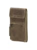 HIDE & STITCHES Leren smartphonetas kaki - (B)10 x (H)17 x (D)1,5 cm