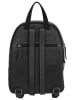 HIDE & STITCHES Leder-Rucksack in Schwarz - (B)20,5 x (H)28,5 x (T)11 cm