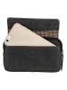 HIDE & STITCHES Leder-Gürteltasche in Schwarz - (B)17 x (H)11,5 x (T)2 cm
