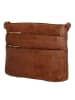 HIDE & STITCHES Leren schoudertas bruin - (B)26 x (H)20 x (D)5 cm