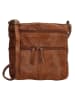 HIDE & STITCHES Leren schoudertas lichtbruin - (B)20 x (H)22 x (D)3 cm