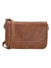 HIDE & STITCHES Leder-Handytasche in Cognac - (B)18 x (H)11 x (T)5 cm