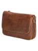 HIDE & STITCHES Leder-Handytasche in Cognac - (B)18 x (H)11 x (T)5 cm