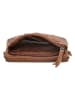 HIDE & STITCHES Leder-Handytasche in Cognac - (B)18 x (H)11 x (T)5 cm