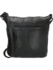 HIDE & STITCHES Leder-Umhängetasche in Schwarz - (B)29 x (H)24 x (T)10 cm