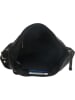 HIDE & STITCHES Leder-Umhängetasche in Schwarz - (B)29 x (H)24 x (T)10 cm