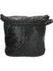 HIDE & STITCHES Leder-Umhängetasche in Schwarz - (B)29 x (H)24 x (T)10 cm