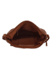 HIDE & STITCHES Leder-Umhängetasche in Hellbraun - (B)29 x (H)24 x (T)10 cm