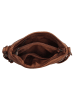 HIDE & STITCHES Leder-Umhängetasche in Hellbraun - (B)23 x (H)16 x (T)4 cm