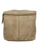 HIDE & STITCHES Leder-Umhängetasche in Beige - (B)22 x (H)20 x (T)7 cm