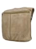 HIDE & STITCHES Leder-Umhängetasche in Beige - (B)22 x (H)20 x (T)7 cm