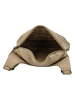 HIDE & STITCHES Leder-Umhängetasche in Beige - (B)22 x (H)20 x (T)7 cm