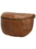 HIDE & STITCHES Leder-Gürteltasche in Cognac - (B)27 x (H)18,5 x (T)8,5 cm