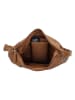 HIDE & STITCHES Leder-Umhängetasche in Hellbraun - (B)27 x (H)29 x (T)9 cm