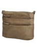 HIDE & STITCHES Leren schoudertas taupe - (B)26 x (H)20 x (D)5 cm