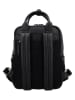 HIDE & STITCHES Leder-Rucksack "Paint Rock" in Schwarz - (B)21,5 x (H)29,5 x (T)10 cm