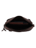 HIDE & STITCHES Leder-Umhängetasche in Braun - (B)27 x (H)20 x (T)6 cm