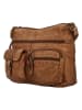 HIDE & STITCHES Leder-Umhängetasche in Hellbraun - (B)34 x (H)25 x (T)10 cm