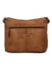 HIDE & STITCHES Leder-Umhängetasche in Hellbraun - (B)34 x (H)25 x (T)10 cm