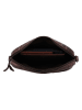 HIDE & STITCHES Leder-Umhängetasche in Braun - (B)23 x (H)17 x (T)5 cm