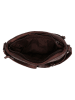 HIDE & STITCHES Leder-Umhängetasche in Braun - (B)23 x (H)16 x (T)4 cm
