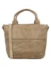 HIDE & STITCHES Leren schoudertas beige - (B)39 x (H)27 x (D)12 cm