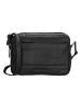 HIDE & STITCHES Leder-Umhängetasche in Schwarz - (B)16 x (H)23,5 x (T)8 cm