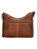 HIDE & STITCHES Leder-Umhängetasche in Hellbraun - (B)31 x (H)21 x (T)9 cm