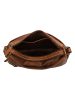 HIDE & STITCHES Leder-Umhängetasche in Hellbraun - (B)31 x (H)21 x (T)9 cm