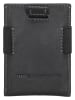 HIDE & STITCHES Leder-Kartenetui "Japura" in Schwarz - (B)7 x (H)9,5 x (T)0,5 cm